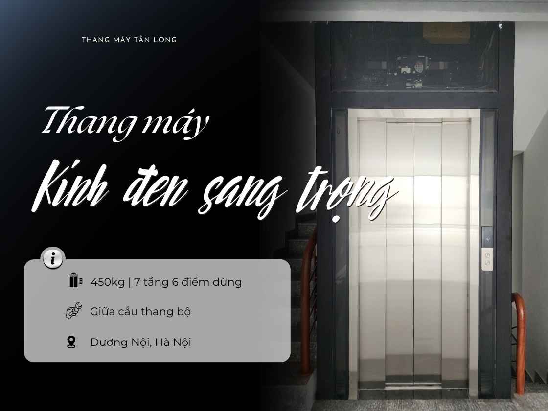 Thang kính đen tại Dương Nội, Hà Đông, Hà Nội